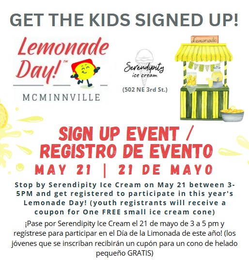 Lemonade Day Sign Up May 21